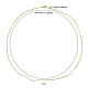 Brass Round Snake Chain Necklace for Women(MAK-YW0001-07)-4