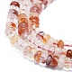 Natural Red Hematoid Quartz/Ferruginous Quartz Beads Strands(G-K245-B07-01)-3