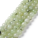 Natural White Jade Imitation Prehnite Beads Strands, Round, Dyed, 8mm, Hole: 1mm, about 48pcs/strand, 15.16 inch(38.5cm)(G-I299-F12-8mm)