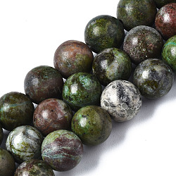 Natural Variscite Beads Strands, Round, 8mm, Hole: 1.2mm, about 46~47pcs/strand, 14.96''(38cm)(G-S299-129B)