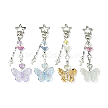 Electroplate Acrylic Butterfly Pendant Decorations(KEYC-FZ00014-03)-4