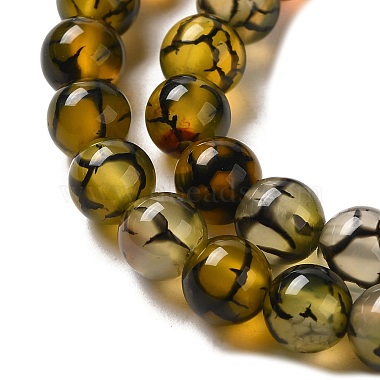 Natural Dragon Veins Agate Beads Strands(X-G-G515-6mm-02A)-4