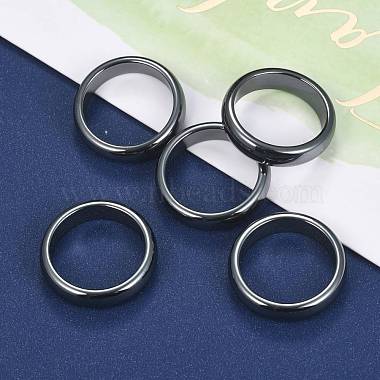 Non-Magnetic Synthetic Hematite Finger Rings(RJEW-J005-03)-5