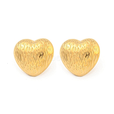 Heart 304 Stainless Steel Stud Earrings