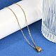 Ion Plating(IP) 304 Stainless Steel Pendant Necklaces(NJEW-R050-01G-01)-3