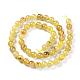 Natural Gold Rutilated Quartz Beads Strands(G-S150-17-8mm)-5