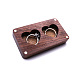 2 Heart Slots Rectangle Wood Couple Rings Gift Storage Case(PW-WG87182-01)-2