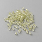 140Pcs Bicone Transparent Glass Beads, with Gold Foil, Two Tone, Faceted, Yellow, 4.5x4mm, Hole: 1mm(GLAA-WH0055-39E)