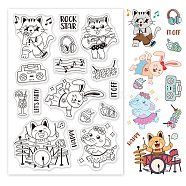 PVC Plastic Stamps, for DIY Scrapbooking, Photo Album Decorative, Cards Making, Stamp Sheets, Animal Pattern, 16x11x0.3cm(DIY-WH0167-56-529)