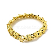 Men's Alloy Dragon Wrap Chain Bracelet, Golden, 9 inch(22.9cm)(BJEW-A129-01G)