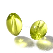 K9 Glass, Imitation Austrian Crystal Beads, Oval, Faceted, Yellow Green, 11x8mm, Hole: 1.8mm(GLAA-R003-01G)