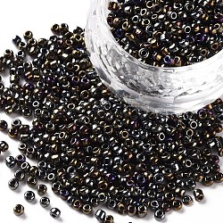 12/0 Glass Seed Beads, Iris Round, Colorful, 2mm, Hole: 1mm, about 30000pcs/pound(SEED-A009-2mm-602)