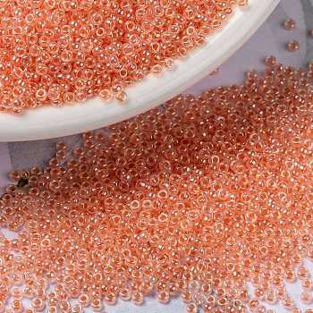 MIYUKI Round Rocailles Beads, Japanese Seed Beads, (RR539) Salmon Ceylon, 15/0, 1.5mm, Hole: 0.7mm, about 5555pcs/10g