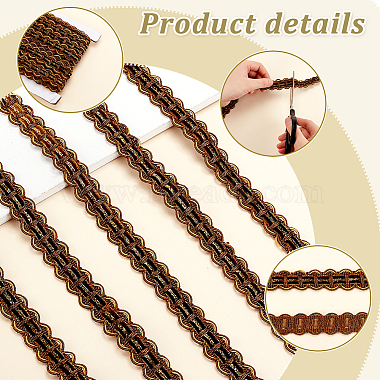 ruban de coupe-dentelle pour rideau en polyester(DIY-WH0400-02A)-3