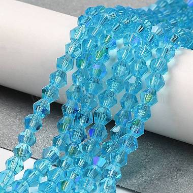 transparentes perles de verre de galvanoplastie brins(GLAA-F029-3mm-D19)-4