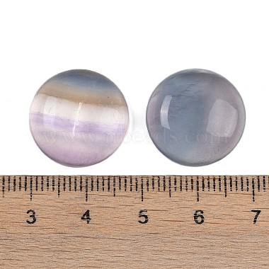 natürliche bunte Fluorit-Cabochons(G-T020-18mm-36)-3