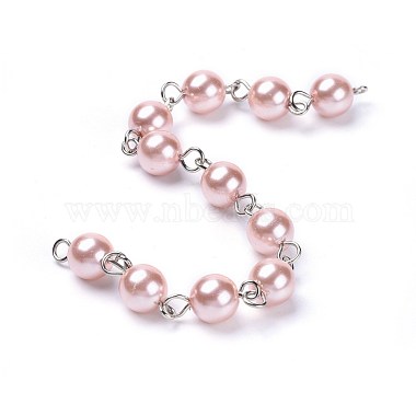 Chaînes de perles de verre teinté à la main(AJEW-JB00487)-2