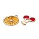 15Pcs 5 Style Light Gold Plated Fruit Theme Alloy Enamel Pendants(ENAM-ZZ0001-06)-5