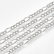 Fabrication de collier de chaîne figaro en fer recouvert de laiton(MAK-T006-03P)-2