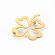 Broche de trébol abierto(JEWB-N007-011G-FF)-2