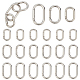 Pandahall Elite 24 pcs 3 styles anneaux de porte à ressort en alliage de zinc(FIND-PH0007-91)-1