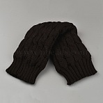 Acrylic Fibers Women's Extra Knit Socks, Loose Socks, Leg Warmer, Coconut Brown, 405x100x6mm(AJEW-WH20059-26)
