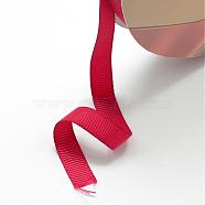 Grosgrain Ribbon, Christmas Ribbon, Red, 1/4 inch(6mm), about 100yards/roll(91.44m/roll)(RW6mmY-250)