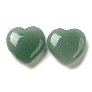 Natural Green Aventurine Healing Stones, Heart Love Stones, Pocket Palm Stones for Reiki Ealancing, 30x30x11.5~12.5mm(G-G020-01E)
