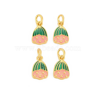 Matte Gold Color Pink Others Alloy+Enamel Charms