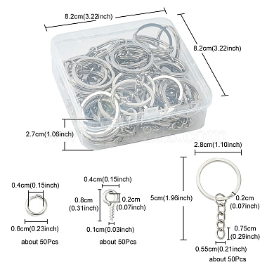 Kit de recherche de fabrication de porte-clés bricolage(DIY-YW0006-49)-5