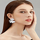 1 Pair Alloy Stud Earrings(EJEW-LP0007-105P)-1