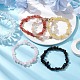 12 Constellation Natural Mixed Gemstone Chip Beaded Stretch Bracelets Sets for Women Men(BJEW-JB10264-06)-5