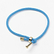 Bracelet en coton avec cordon torsadé(MAK-L012-02)-1