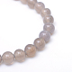 Round Natural Grey Agate Bead Strands(X-G-R345-6mm-07)-2