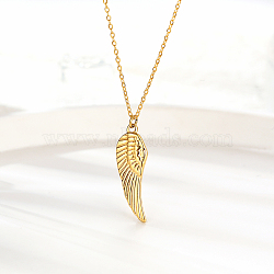 Stylish Stainless Steel Angel Wing Pendant for Women's Daily Wear(QM0667-1)