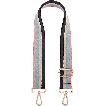 Canvas Bag Straps, with Alloy Swivel Clasps, Bag Replacement Accessories, Rosy Brown, 71cm