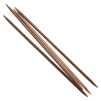 Bamboo Double Pointed Knitting Needles(DPNS), Peru, 250x5mm, 4pcs/bag