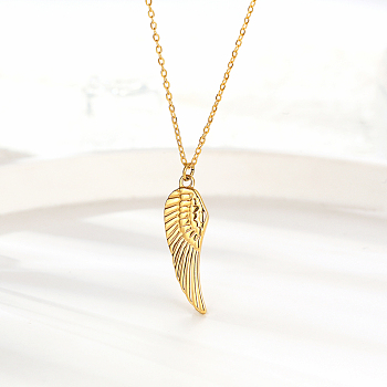 Stylish Stainless Steel Angel Wing Pendant for Women's Daily Wear