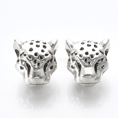 12mm Leopard Alloy Beads
