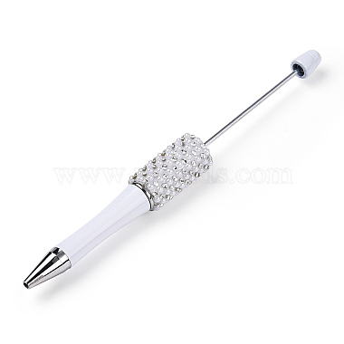 White Plastic Beadable Pens