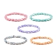 Bling Imitation Gemstone Glass Teardrop Beads Stretch Bracelet for Women(BJEW-JB07421)-1