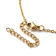 Cubic Zirconia Flower of Life Pendant Necklace & Diamond Stud Earrings(SJEW-M099-01G)-6