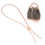 PU Imitation Leather Bag Drawstring Cord & Cord Slider Sets, for Bucket Bag Making, PeachPuff, 915~930mm(DIY-WH0453-50A-01)