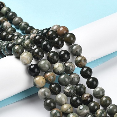 Natural Wood Lace Stone Beads Strands(G-P497-02C-01)-2