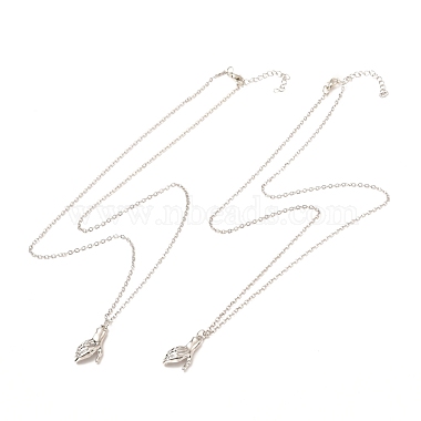 Rack Plating Alloy Hand Pendant Necklaces Sets(NJEW-B081-11B)-3