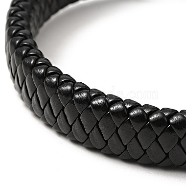PU Imitation Leather Braided Cord Bracelet(BJEW-E009-10AS)-4