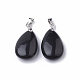 Natürlichen Obsidian Edelsteinanhänger(X-G-S299-35)-2
