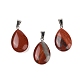 Teardrop Natural Red Rainbow Jasper Pendants(G-Q368-20)-1