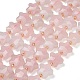 naturel a augment&eacute; perles de quartz brins(G-L657-A06-01)-2