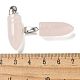 Natural Rose Quartz Pointed Pendants(G-B127-18P-09)-3